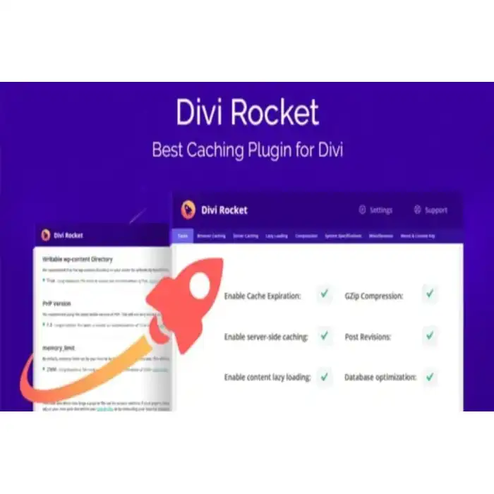 free download divi rocket v1 0 48 best caching plugin for divi latest version activated 62da2d2091e6f